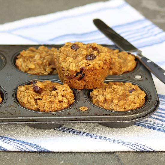 Cranberry Almond Baked Oatmeals