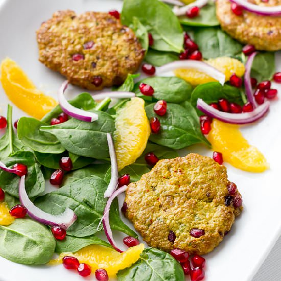 Pomegranate Chicken Kebabs