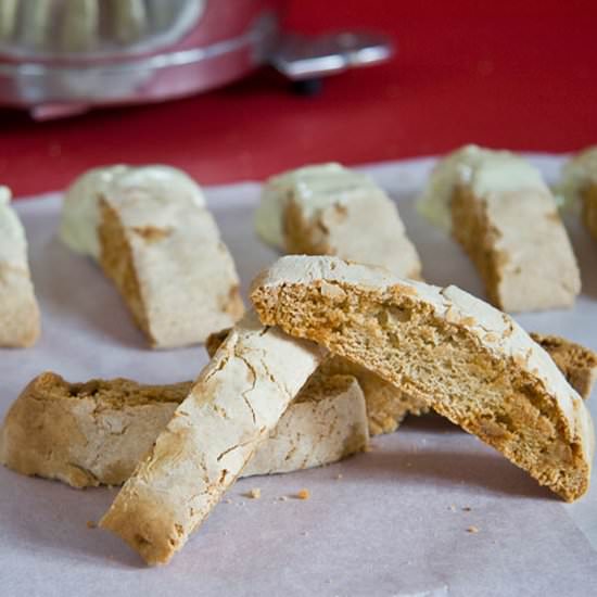 Gingerbread & White Choc Biscotti