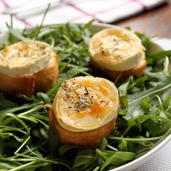 Warm Goat Cheese Salad