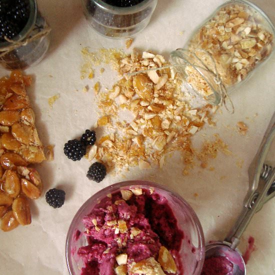 Blackberry Yogurt Ice Cream