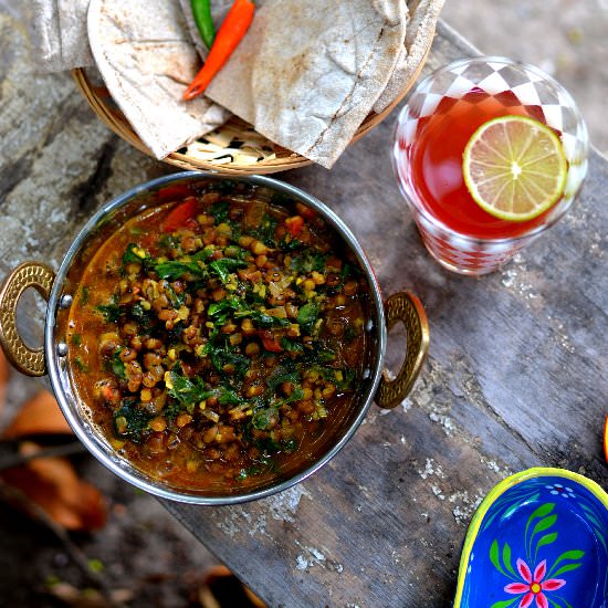Mung Beans & Spinach Curry