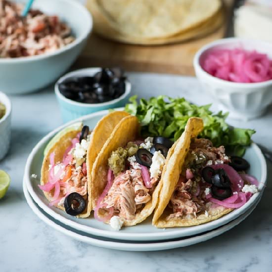 Easy Shredded Chicken Tacos