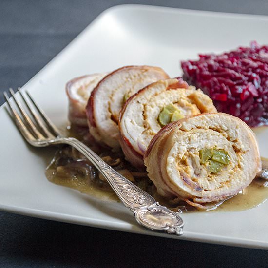 Chicken Rolls with Pickles