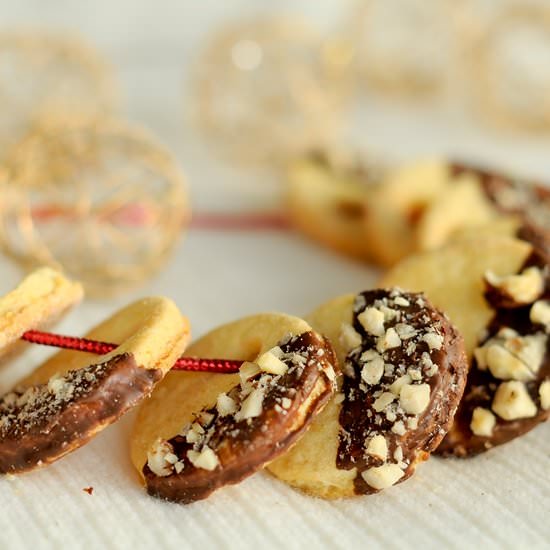 Orange Cookies with Hazelnuts