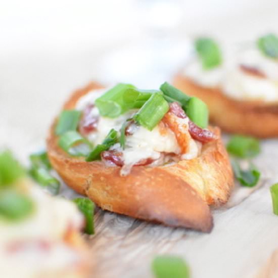 Extra Cheesy Party Crostini