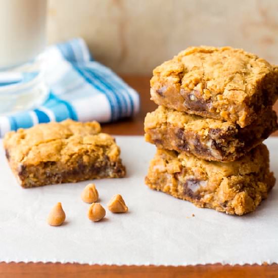 Butterscotch Gooey Brownie Bars