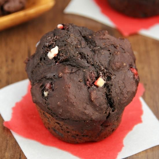 Chocolate Peppermint Muffins