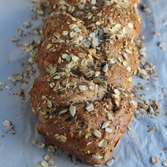 Multi-Grain Olive Braid Bread