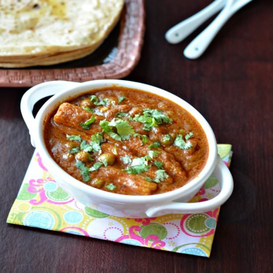 Babycorn Pea Masala
