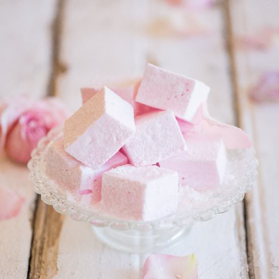 Rosewater marshmallows