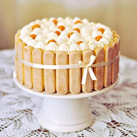 Orange birthday cake