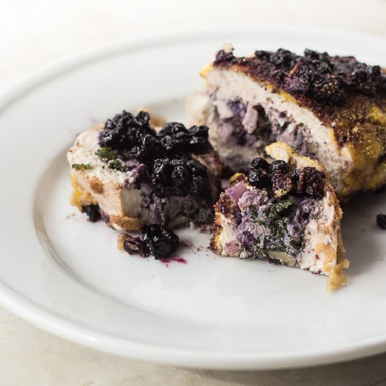 Wild Blueberry Stuffed Chicken