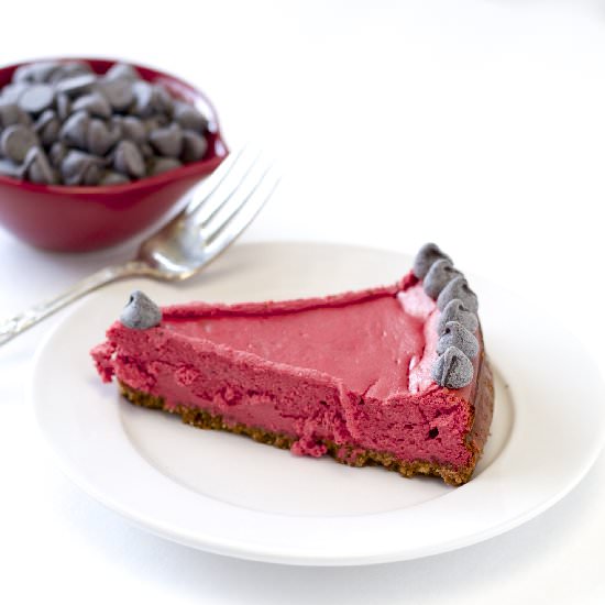 Healthy Red Velvet Cheesecake