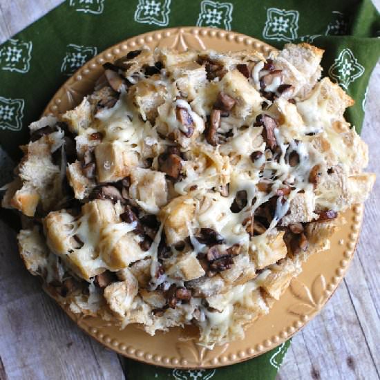 Mushroom & Swiss Pull Apart Bread