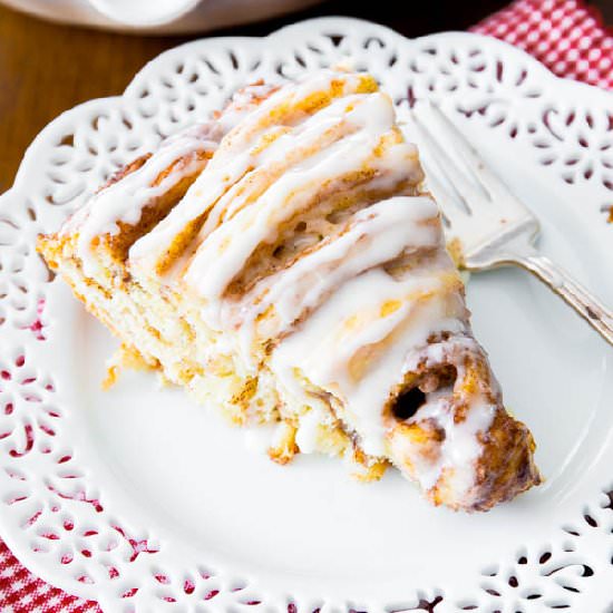 Giant Cinnamon Roll Cake