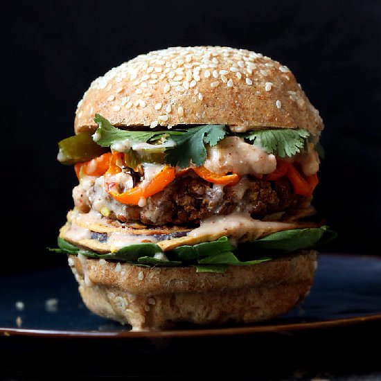 Cauliflower Lentil Burger