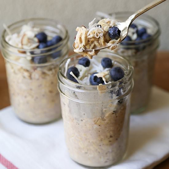 No Cook Overnight Oatmeal