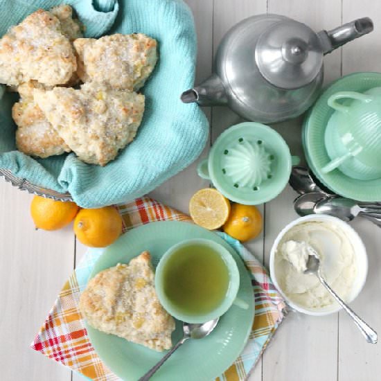 Meyer Lemon Mascarpone Scones