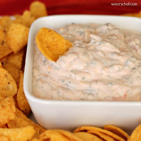 Easy Sour Cream Mexican Dip