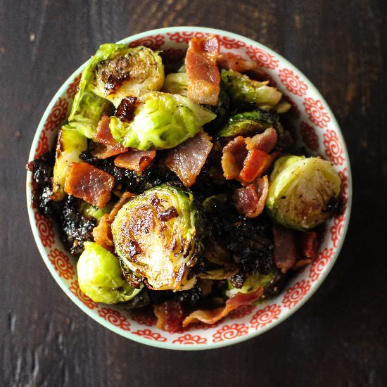 Balsamic Roasted Brussels Sprouts