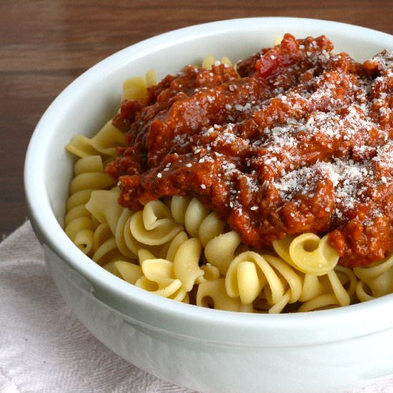 Slow Cooker Meat Sauce