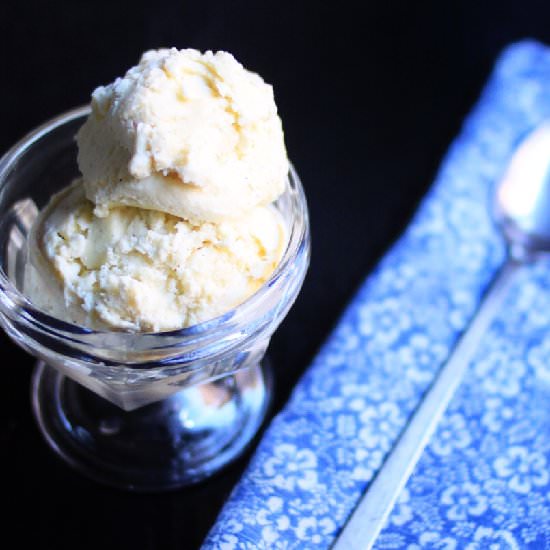 Homemade Vanilla Bean Ice Cream