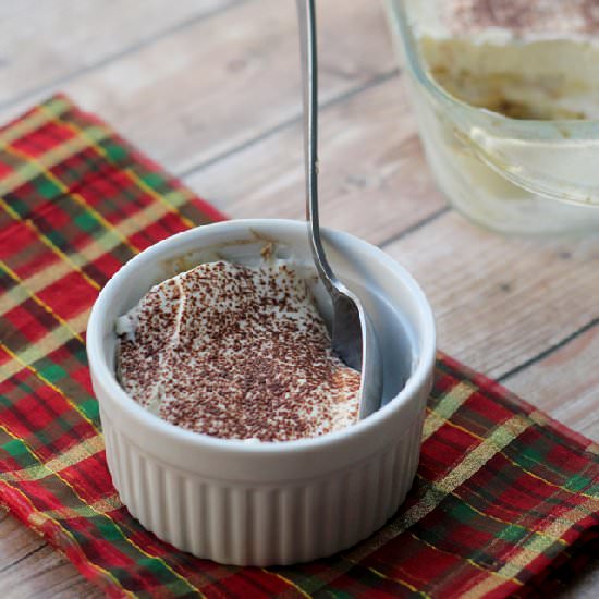 Peppermint mocha tiramisu