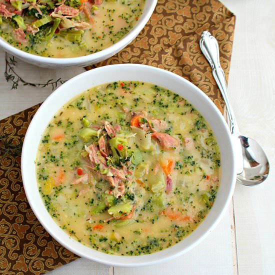 Ham and Broccoli Cheese Soup