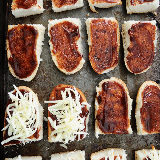 Teeny Tiny French Bread Pizzas