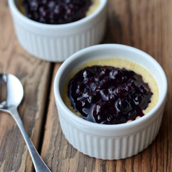 Wild Blueberry Lemon Custard