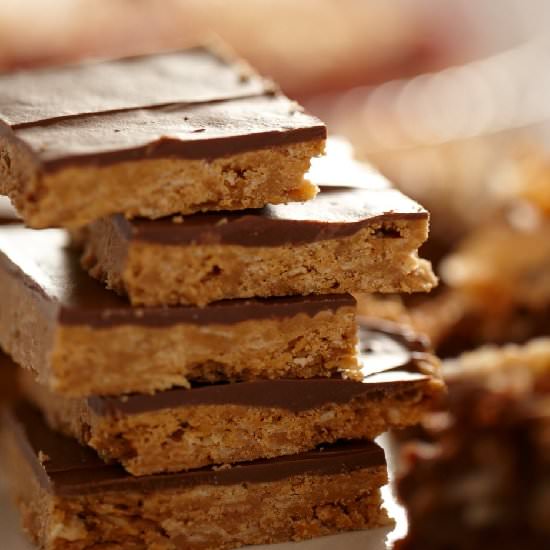 Peanut Butter Carob Bars (vegan)