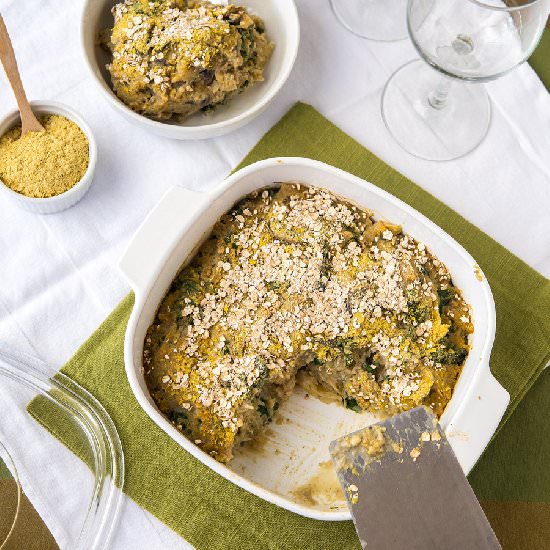 Mushroom Lentil Squash Casserole