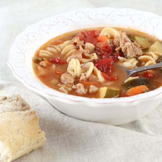 Italian Turkey Sausage Soup