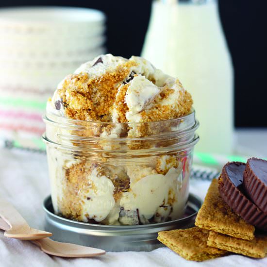 S’mores Peanut Butter Ice Cream