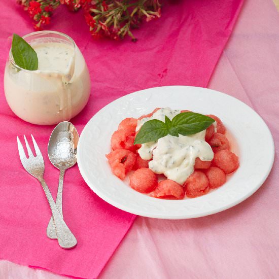 Citrusy Basil fruit dressing