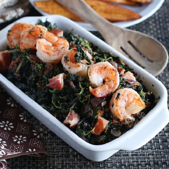 African stewed spinach