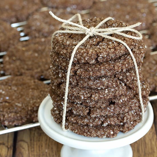 Chocolate Orange Crackle Cookies