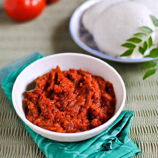 Easy Tomato Onion Chutney