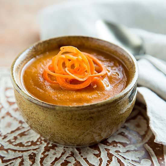 Gingery Carrot and Tomato Soup