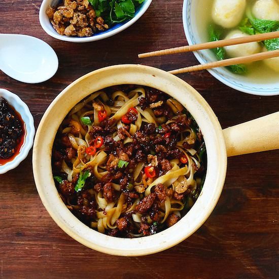 Noodles With Savory Meat Sauce
