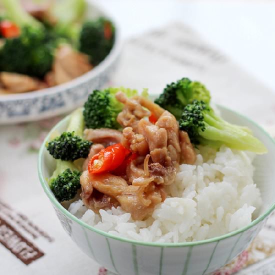 Broccoli and Chicken Stir fry