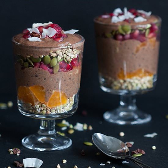 Winter Fruit and Superfoods Parfait