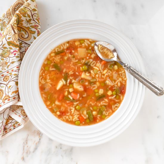 Alphabet Vegetable Soup