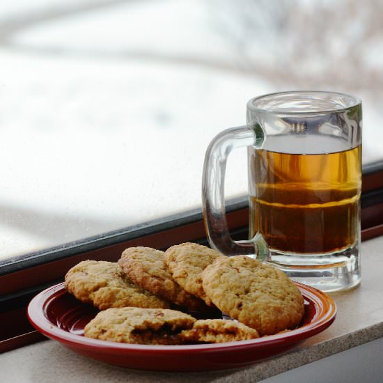 Apple Cider Caramel Cookies