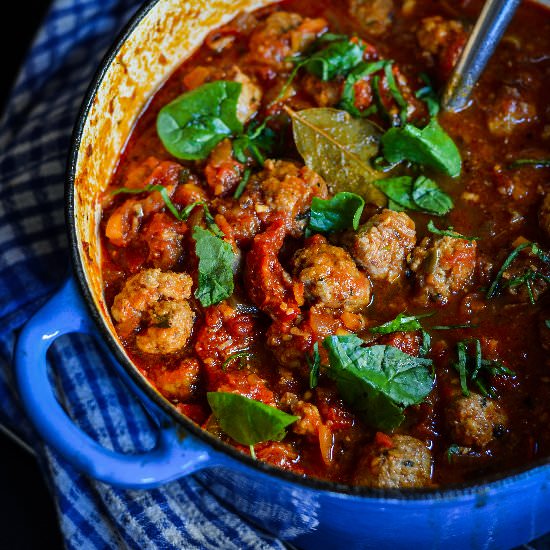 Chunky Pork and Sage Meatballs