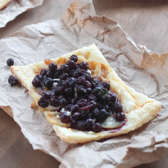 Tarts with Blueberry Salsa