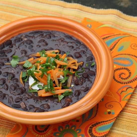 Black Bean Soup with Indian Spices