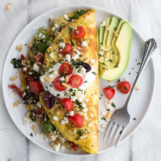 Greek Dinner Omelets