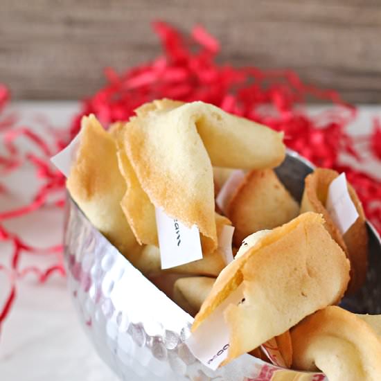 Homemade Fortune Cookies